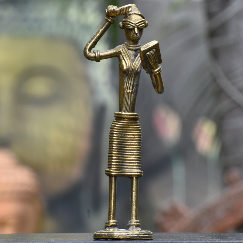 Tribal Lady Combing Hair