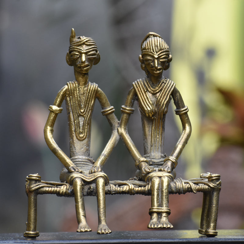 Tribal Couple on Indian Charpai