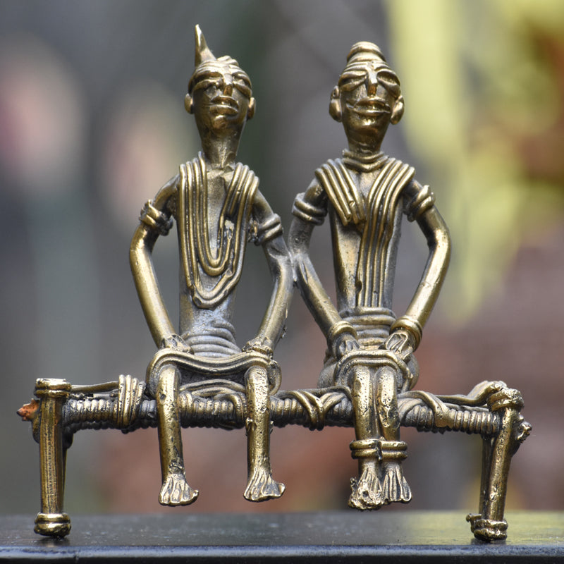 Tribal Couple on Indian Charpai